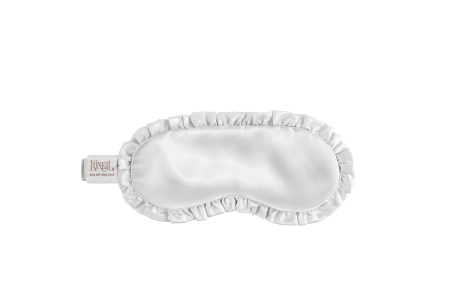 100% 1st Grade Mulberry Silk Eye Mask with Lace